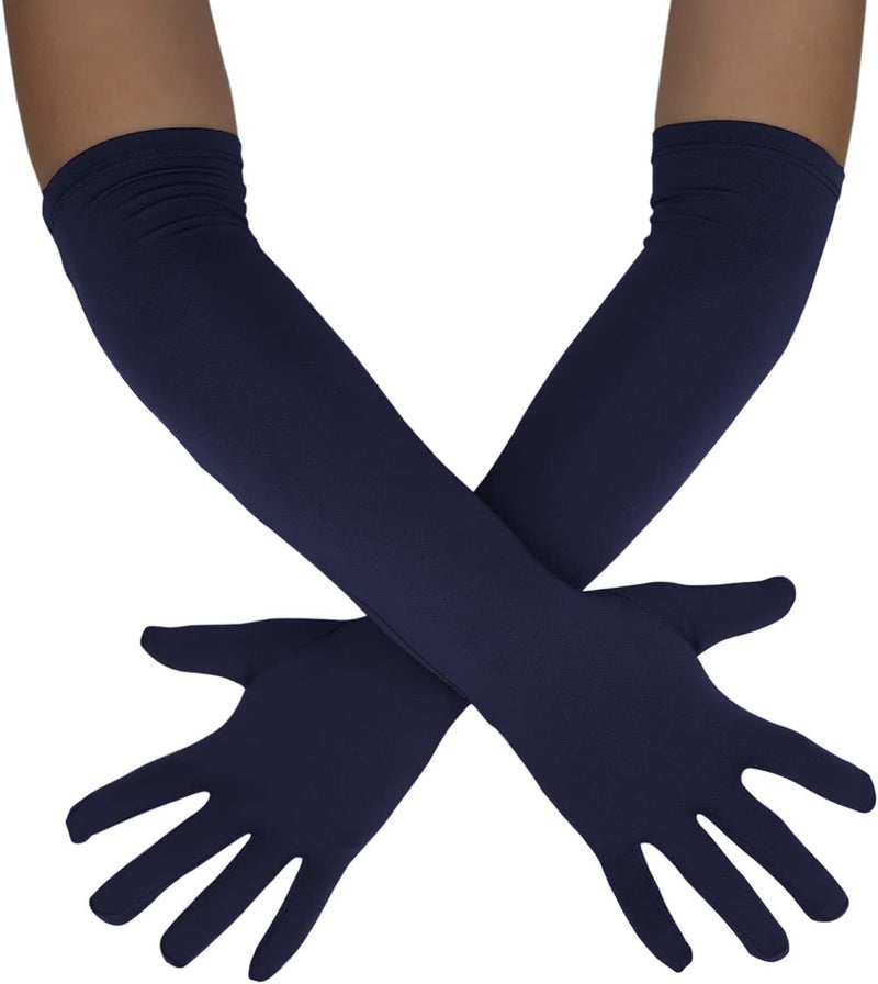 Sheface Men's and Women's 18" Spandex Long Gloves Stretchy Banquet Party Wedding Costume Gloves - Image 1